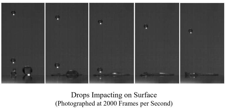 Drops impacting on surface